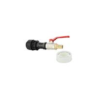 Multicuves - Vanne 1/4 de Tour Laiton - cannelé 19 mm - kit couplage cuve
