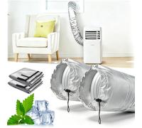 Multifonction Gaine Tuyau Climatisation, Gaine Isolante Pour Tuyau De Climatiseur, Manchon Isolant Tuyaus Climatisation, Pour Hiver FenêTre à Battants Garage Camping-Mur FenêTre Maison (2PCS)