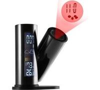 Multifonction Météo Calendrier LCD Projection Numérique Horloge Température Humidité Rétro-Éclairage Snooze Alarme Projecteur Horloge G