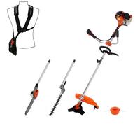 GT GARDEN - Multifonction thermique 4 en 1 avec guidon : tronçonneuse - débroussailleuse - taille-haies