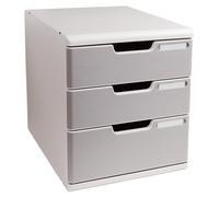 MULTIFORM Module de classement EXACOMPTA Modulo 3 tiroirs - Gris
