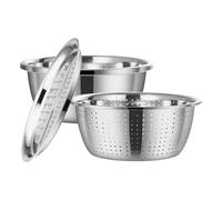 Multifunktionales Edelstahlbecken - 10.24 Inches Edelstahl Küchenschüssel | Reibe Waschbecken Set - Vielseitig Für Gemüsê Salate Backzutaten Und Tägliche Lebensmittelvorbereitung
