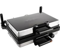 Multigrill 2000W Gril de contact avec poêle en granit, grille-pain & casserole anti-adhésive