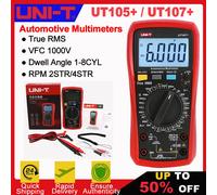 Multimètre automobile UNI-T UT105 + UT107 + Plus, avec tachymètre, vitesse du moteur, testeur VFC, multimètre numérique professionnel pour voiture UT107 Plus