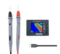 Multimètre d'imagerie thermique infrarouge 2 en 1, capteur 32 x 24 avec rafraîchissement 8 Hz | Boîtier ABS pour tests électriques et entretien CVC