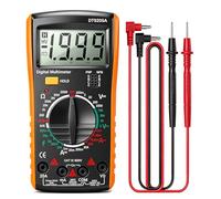 Multimètre Numérique 2000 Comptage Dt9205A, Testeur de Tension CA/CC, | Courant, Résistance Et Capacité, Multimètre Automobile Domestique, pour Test de Diodes, de Continuité Et de Batterie (Orange)