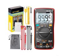 Multimètre numérique AN8009 haute précision NVC testeur intelligent pour batterie non incluse pour tests électriques (rouge)