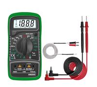 Multimètre numérique AN8205C, ampèremètre AC/DC, voltmètre, ohmmètre, multimètre avec thermocouple, rétroéclairage, portable(AN8205C Green)