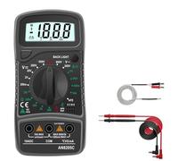 Multimètre numérique AN8205C, ampèremètre AC/DC, voltmètre, ohmmètre, multimètre avec thermocouple, rétroéclairage, portable(AN8205C Black)