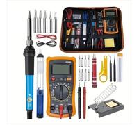 Multimètre numérique automatique professionnel - Testeur électrique18en1Mesure tension courant résistance - Livré avec accessoires