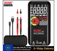 Multimètre numérique BSIDE, testeur intelligent pour électriciens, charge USB, T-RMS, tension DC/AC, capacité, ohmmètre, Hz, NCV, multimètre professionnel S11-Built-in Battery