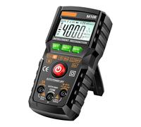 Multimètre Numérique Intelligent M108 Auto-réglage 4000 Comptes, Ncv | Écran Rétroéclairé, Test des Diodes, Usage Automobile et Domestique, Boîtier ABS Caoutchouté Noir