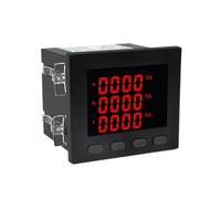 Multimètre numérique LED, triphasé, volts, ampère, fréquence, affichage du facteur de puissance, panneau de surveillance, kwh, 96x96x78mm(METER WITH 150A CT)