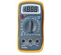 Multimètre digital - mini - 600V - catégorie 3 - jaune
