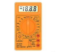 Multimètre numérique pour DT-830D, testeur de tension AC DC de poche avec écran LCD de 1999 comptes, test de transistor de diode hFE, buzzer de continuité, sortie d'onde carrée pour (noir)