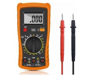 Multimètre Numérique Professionnel LCD Rétroéclairé Testeur Tension AC DC Courant Résistance Diode Continuité Outil Électricien