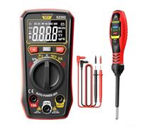 Multimètre numérique, testeur SZ202 + stylo de tension B18, outil de mesure électrique intelligent pour les professionnels et le bricolage