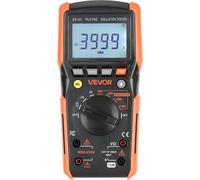 Multimètre numérique, voltmètre-ohmmètre TRMS 4000 points, testeur de tension 1000 V CA/CC avec plage automatique/manuelle commutable pour la mesure de la tension, de la résistance et de la continuité