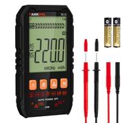 Multimètre Tankool, multimètre numérique avec sélection automatique de gamme, voltmètre AC/DC, ohmmètre, ampèremètre, testeur de continuité et testeur de diodes