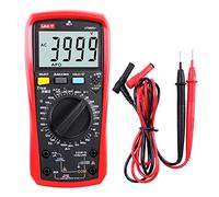 Multimètre, UT890D 6000 Comtes Multimètre Numérique True RMS Ampèremètre Voltmètre AC/DC Tension Résistance Courant Capacité Fréquence Testeur de Diode Détecteur de Fil de Feu avec Sonde LCD