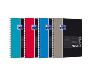 Multinotes Oxford Etudiant Integrale 4 Trous 245X310 160P Optik P. Q5/5+Tag Polypro Assorti