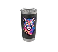 Multiple Exposure Puma Pumas Gobelet isotherme en acier inoxydable double paroi