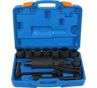 Multiplicateur de couple - Jeu de clés pour écrous de roue de camion - 5 000 Nm - Rapport de démultiplication 1:64 - Adaptateur de 2,5 cm - Acier au carbone CRV - Noir