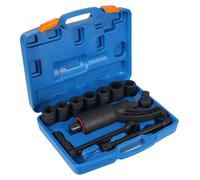Multiplicateur de couple manuel - Coffret d'outils - Couple maximal : 5500 Nm - Rapport de réduction : 1:58 - 7 douilles de 21 à 38 mm - Adaptateur de 25,4 mm - Couleur : bleu