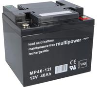 Multipower Batterie au plomb MP40-12 Pb 12V 40Ah Connexion à vis M6