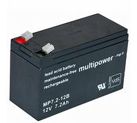 MULTIPOWER MP 7.2-12B bleigel Batterie au plomb 12 V 7,2 Ah 20722 AGM