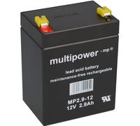 Multipower MP2,9-12, batterie plomb-acide AGM 12V, 2,9Ah – borne F4,8 mm