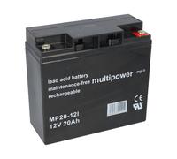 Multipower MP20-12I Batterie AGM 12V 20Ah M5, 1 Unité