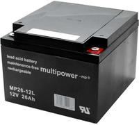 Multipower MPL26-12 12V 26Ah Long Life Batterie plomb AGM Batterie plomb gel