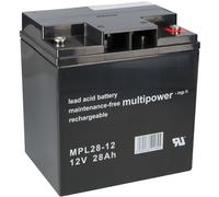 Multipower MPL28-12 : Batterie AGM longue durée, 12V, 28Ah – Type M5