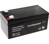 multipower PB-12-3,4-4,8 MP3,4-12 Batterie au plomb 12 V 3.4 Ah plomb (AGM) (l x H x P) 134 x 66.5 x 67 mm cosses plates 4,8 mm