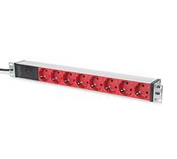 Digitus Bloc multiprise DN-95410-R 8 sorties Type F 19" 1U Aluminium C14 2m 230V 10A