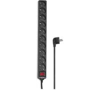 Multiprise 10 Prises 16A Avec Interrupteur (Rallonge Multiprises 3M, Bloc 10 Prises Type F Schuko, 3500W Max, Idéal Bureau Pc[O450]