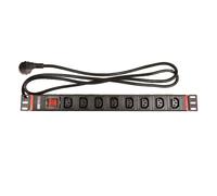 Multiprise 19 pouces 1U à 8 prises IEC C13 – PDU 16 A en aluminium