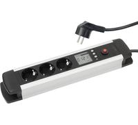 Revolt Multiprise 3 prises avec wattmètre et écran LCD