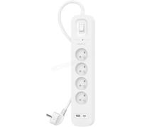 Belkin – Protection contre les surtensions Connect – 4 sorties, ports USB‑C et USB‑A – Cordon 2 m