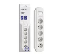 Multiprise 5 prises avec interrupteur - Blanc