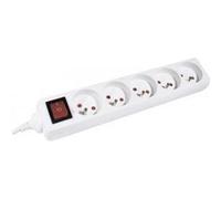 Dexlan Multiprise – 5 prises – Blanc