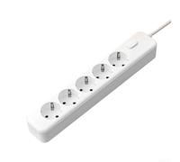 Multiprise 5 Prises EU 2M Câble Extension pour Smart Home Multiprise(White 2m)