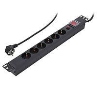 Multiprise 53993 : prises de sécurité : 6 250VAC 16A noir QOLTEC