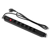 Multiprise PDU pour RACK 19 1U 16A 6xSCHUKO 2m 54468