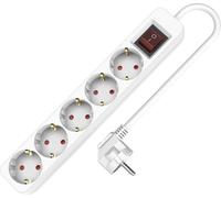 Multiprise 5x Schuko 5m avec interrupteur 250V 16A
