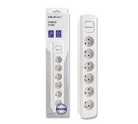 Multiprise 6 prises avec interrupteur - Blanc