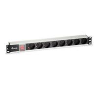 Multiprise 8 Prises 1U Rack 19" Argent
