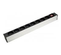 Generique Multiprise rackable 19'' 8 prises avec interrupteur et voyant 2,35 m noir