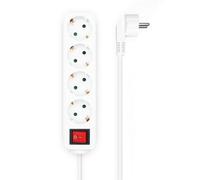 Multiprise Aisens A154-0649 4 Prises avec Interrupteur Protection Enfant 1,4 m Blanche